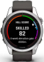 Смарт-часы Garmin Fenix 7S Pro Solar Silver w. Graphite Band (010-02776-00/01) - 2