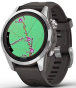 Смарт-часы Garmin Fenix 7S Pro Solar Silver w. Graphite Band (010-02776-00/01) - 3