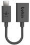 Адаптер Belkin USB-C - USB 3.0 (CM/AM) 0.14m, black - 1