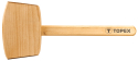 Киянка дерев'яна TOPEX, 500г, рукоятка дерев'яна (02A050) - 1
