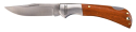 Нож складной TOPEX, 195мм, лезвие 80мм, фиксатор, держатель металлический и деревянные накладки (98Z007) - 1