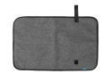 Сумка MyMia синий корпус/серая подкл.д.мам/набор(ручки,фиксаторы,ремни на коляску) эко-кожа черный - 10