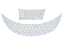 Набор аксессуаров для подушки Nuvita DreamWizard (наволочка,мини-подушка) Белый с точками NV7101Dots - 1