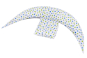 Набор аксессуаров для подушки Nuvita DreamWizard (наволочка,мини-подушка) Белый с точками NV7101Dots - 3