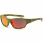 Дитячі сонцезахисні окуляри Koolsun кольору хакі серії Sport (Розмір: 3+) - 1