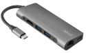 Мультипортовий адаптер Trust Dalyx Aluminium 7-in-1 USB-C Multi-port ALUMINIUM (23331) - 1