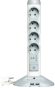 Мережевий фільтр Legrand 4xSchuko, 2хUSB, 1хmicroUSB, УЗІП, 3Gх1,5 мм, 2м, білий, мультимедійний - 1