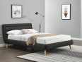 Двуспальная кровать Halmar ELANDA 160 темно-серый - 1