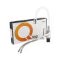 Смеситель для кухни Qtap Linea с гибким изливом QTLINCRW007F Chrome/White - 6