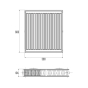 Радиатор стальной Aquatronic 22 тип 600х500 боковое подключение - 2