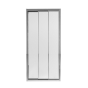 Душові двері в нішу Qtap Unifold CRM208.C4 78-81x185 см, скло Clear 4 мм, покриття CalcLess - 1