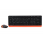 Комплект (клавіатура, миша) бездротовий A4Tech Bloody FG1010 Orange USB - 2