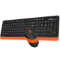 Комплект (клавіатура, миша) бездротовий A4Tech Bloody FG1010 Orange USB - 4