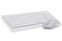 Комплект (клавиатура, мышь) A4Tech F1512 White USB - 3