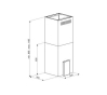 Витяжка VDB Cube W Glass inox - 4