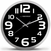 Настінний годинник Esperanza EHC013K Zurich black Настінний годинник Esperanza EHC013K Zurich black