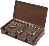 Плита газова настільна настільна KUMTEL KO-1233 BROWN PAINTED Плита газова настільна настільна KUMTEL KO-1233 BROWN PAINTED