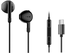 Наушники ERGO VM-730 Type-C Earphones Чорний Наушники ERGO VM-730 Type-C Earphones Чорний
