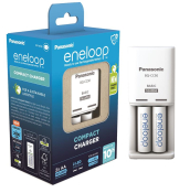 Зарядний пристрій Compact Charger+ Акумулятор Eneloop NI-MH AA 2000 мАг, 2 шт. Зарядний пристрій Compact Charger+ Акумулятор Eneloop NI-MH AA 2000 мАг, 2 шт.