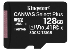 Карта пам'яті Kingston microSDXC 128GB Canvas Select Plus 100R A1 C10 (SDCS2/128GBSP) (3700408455453) Карта пам'яті Kingston microSDXC 128GB Canvas Select Plus 100R A1 C10 (SDCS2/128GBSP) (3700408455453)