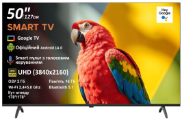 Телевізор Prime Technics PT 50U16SG14FR Телевізор Prime Technics PT 50U16SG14FR