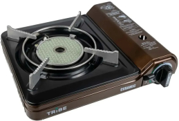 Газова плита одноконфоркова Tribe Ceramic T-HD-0004-brown Газова плита одноконфоркова Tribe Ceramic T-HD-0004-brown