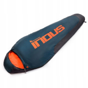 Спальний мішок Meteor Indus R Синій/жовтогарячий