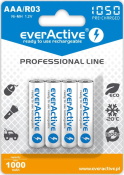 Акумулятор everActive AAA/HR03 Ni-MH 1050mAh BL 4 шт. Акумулятор everActive AAA/HR03 Ni-MH 1050mAh BL 4 шт.