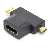 Адаптер PowerPlant HDMI - Mini-HDMI/Micro-HDMI Black (CA912056) Адаптер PowerPlant HDMI - Mini-HDMI/Micro-HDMI Black (CA912056)