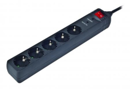 Мережевий фільтр EnerGenie SPG5-C-15 5 розеток, 4,5 м, Black Мережевий фільтр EnerGenie SPG5-C-15 5 розеток, 4,5 м, Black