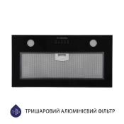 Вбудована витяжка Minola HBI 52621 BL GLASS 700 LED Вбудована витяжка Minola HBI 52621 BL GLASS 700 LED