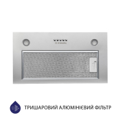Витяжка повновбудована Minola HBI 5627 GR 1000 LED Витяжка повновбудована Minola HBI 5627 GR 1000 LED