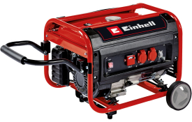 Einhell Генератор бензиновий TC-PG 35/E5, 230В, 2.6 кВт (макс. 3.1кВт), ручний старт, бак 15л, 41.2кг Einhell Генератор бензиновий TC-PG 35/E5, 230В, 2.6 кВт (макс. 3.1кВт), ручний старт, бак 15л, 41.2кг