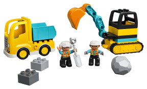 Конструктор LEGO DUPLO Вантажівка і гусеничний екскаватор (10931) Конструктор LEGO DUPLO Вантажівка і гусеничний екскаватор (10931)