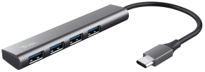 USB-хаб Trust Halyx Type-C to 4-Port USB-A 3.2 Grey (24948_TRUST) USB-хаб Trust Halyx Type-C to 4-Port USB-A 3.2 Grey (24948_TRUST)