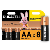 Батарейки Duracell AA LR6/MN1500 8шт (5000394006522) Батарейки Duracell AA LR6/MN1500 8шт (5000394006522)