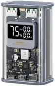 Зовнішній акумулятор (павербанк) Remax RPP-570 Cybo 10000mAh Grey (6954851205692) Зовнішній акумулятор (павербанк) Remax RPP-570 Cybo 10000mAh Grey (6954851205692)