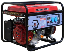 Генератор AGT MLG6500/2, 6,5кВА,230В/50Гц, AVR, 25л, 14 год/50%, 374 г/кВт, IP23, 84 кг (MLG6500/2 )