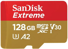 Карта пам'яті SanDisk UHS-I U3 V30 A2 Extreme (SDSQXAA-128G-GN6MA) Карта пам'яті SanDisk UHS-I U3 V30 A2 Extreme (SDSQXAA-128G-GN6MA)