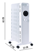 Обігрівач масляний Luxell LUX-1230S White, 11 секцій Обігрівач масляний Luxell LUX-1230S White, 11 секцій