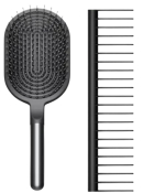 Набір гребінців Dyson Designed Paddle Brush and Detangling Comb (Nickel/Black) (965003-05)