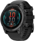 Смарт-часы Garmin Fenix E 47mm AMOLED Slate Gray Steel with Black Silicone Band (010-03025-01)