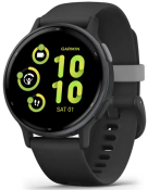 Смарт-годинник Garmin Vivoactive 5 Slate Aluminum Bezel with Black Case and Silicone Band (010-02862-10)