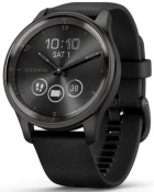 Смарт-годинник Garmin Vivomove Trend Slate S. Steel Bezel with Black Case and S. Band (010-02665-00)