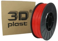 Філамент 3Dplast PLA 1.75mm 0.85kg red (3DPLA17508RD)