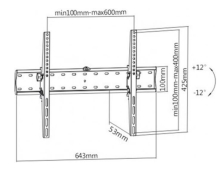 Настінне кріплення Gembird WM-70T-02 37"-70" Black