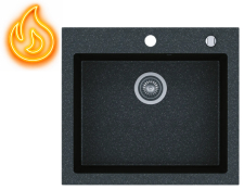 Кухонна мийка Kernau KGS H 60 1B BLACK METALIC