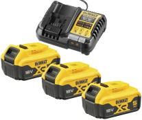 Зарядний пристрій DeWalt DCB1104P3 +Акумулятори 18В XR Li-Ion 5 А-г (DCB184) 3 шт Зарядний пристрій DeWalt DCB1104P3 +Акумулятори 18В XR Li-Ion 5 А-г (DCB184) 3 шт