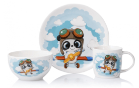 Набір дитячого посуду Ardesto Panda pilot (AR3451PS) Набір дитячого посуду Ardesto Panda pilot (AR3451PS)