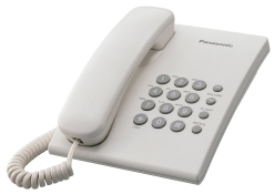 Дротовий телефон Panasonic KX-TS2350UAW White Дротовий телефон Panasonic KX-TS2350UAW White